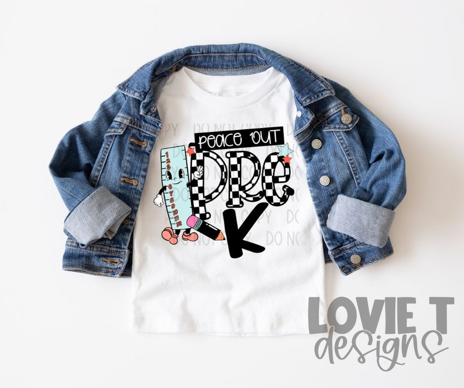 Peace Out Grade Levels-Lovie T Designs