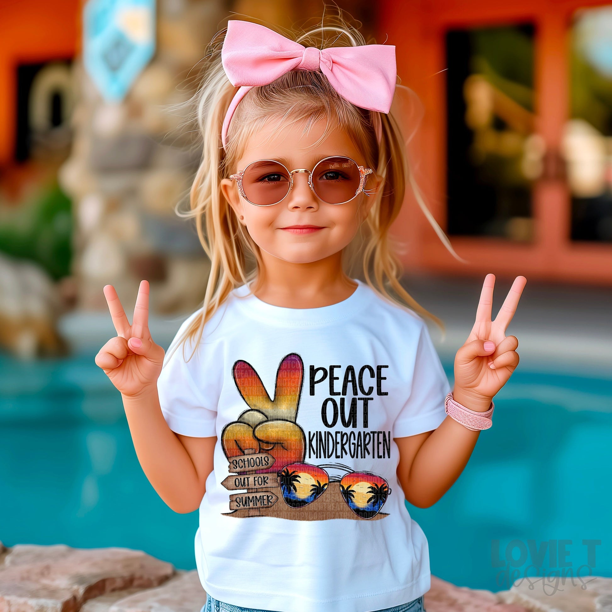 Peace Out Kindergarten-Lovie T Designs