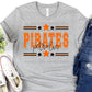 Petrolia Pirates Orange Black All Stars-Lovie T Designs