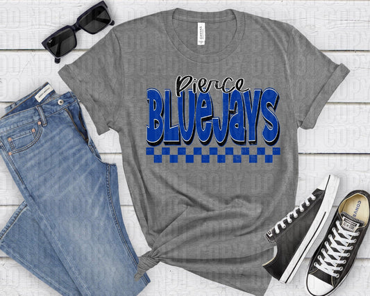 Pierce Blue Jays Black Blue Grunge-Lovie T Designs