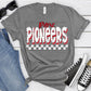 Pierz Pioneers White Red Grunge-Lovie T Designs