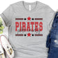 Pike County Pirates Red Black All Stars-Lovie T Designs