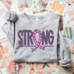 Pink Blue Strong Awareness Ribbon-Lovie T Designs