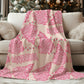 Pink Christmas Tree Blanket with Optional Name-Lovie T Designs