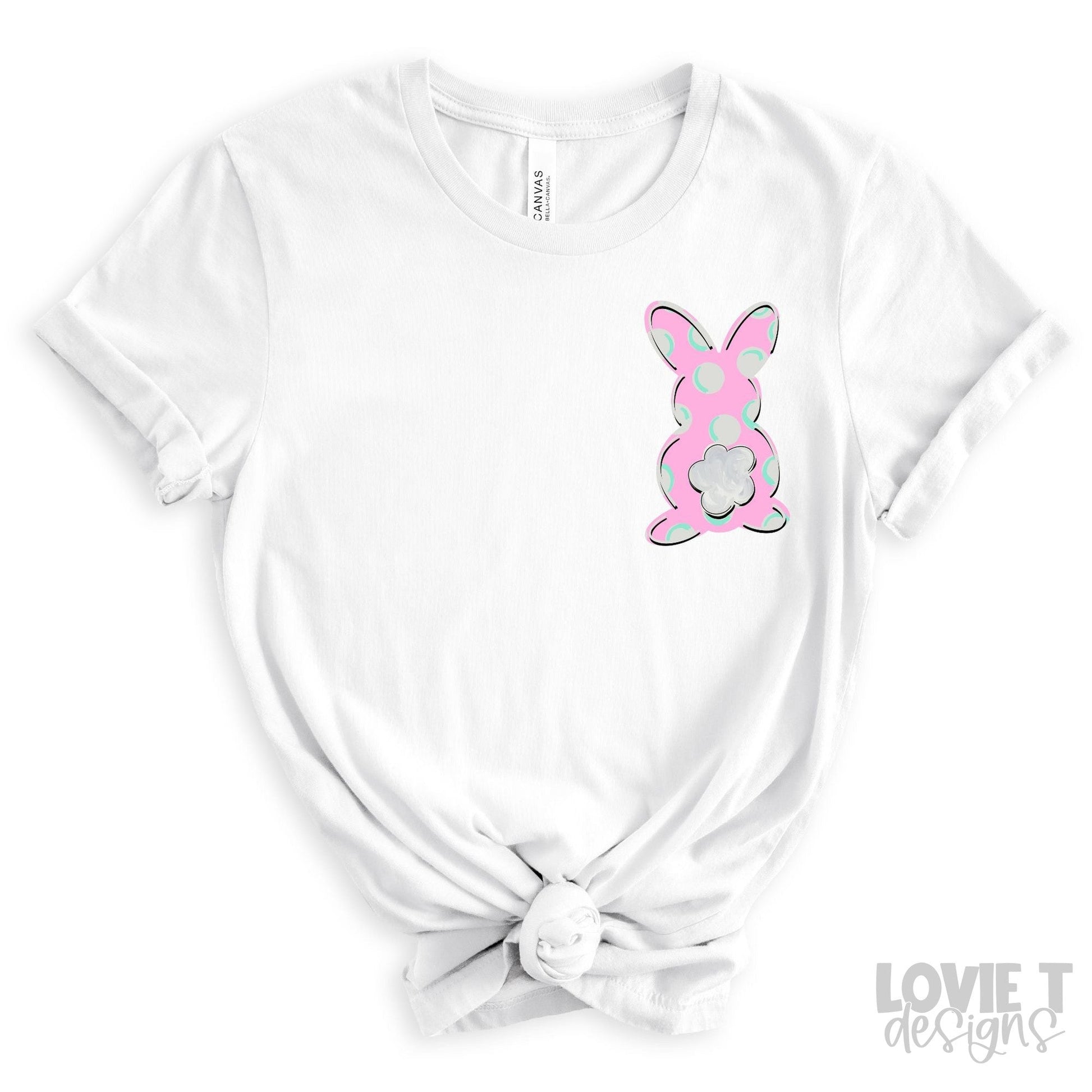 Pink Dot Bunny-Lovie T Designs