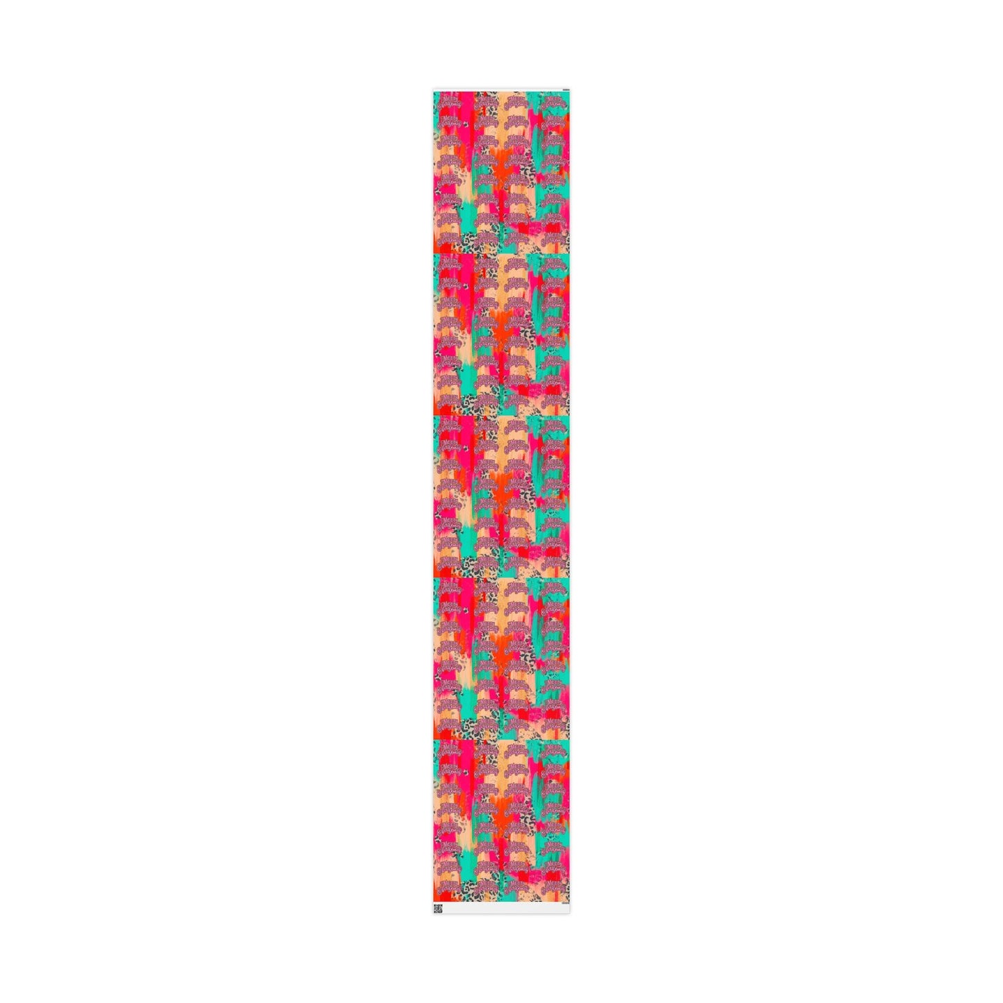 Pink Strokes Merry Christmas Wrapping Paper-Lovie T Designs