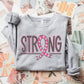 Pink Strong Awareness Ribbon-Lovie T Designs