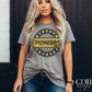 Pioneers Yellow Checkered Stars Circle-Lovie T Designs