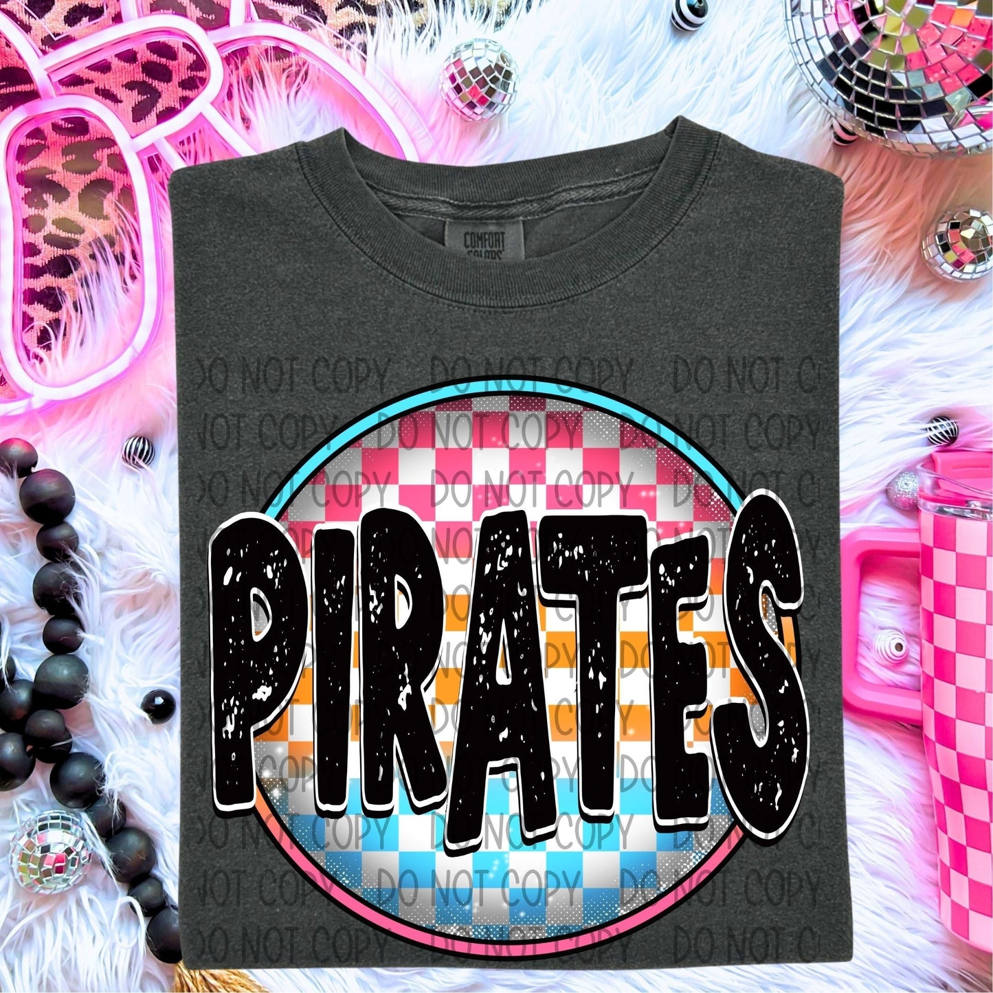 Pirates Neon Circle Mascots-Lovie T Designs