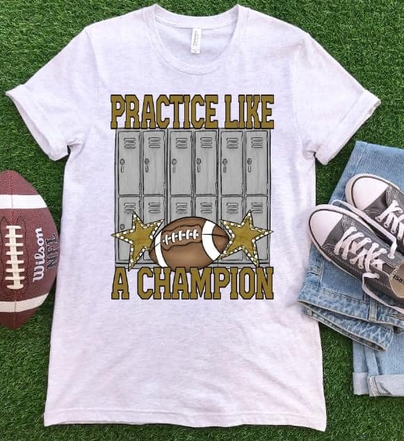 Practice Like Vegas Gold-Lovie T Designs