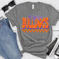 Prairie Bulldogs Purple Orange Grunge-Lovie T Designs