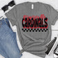 Prairieville Cardinals Red Black Grunge-Lovie T Designs