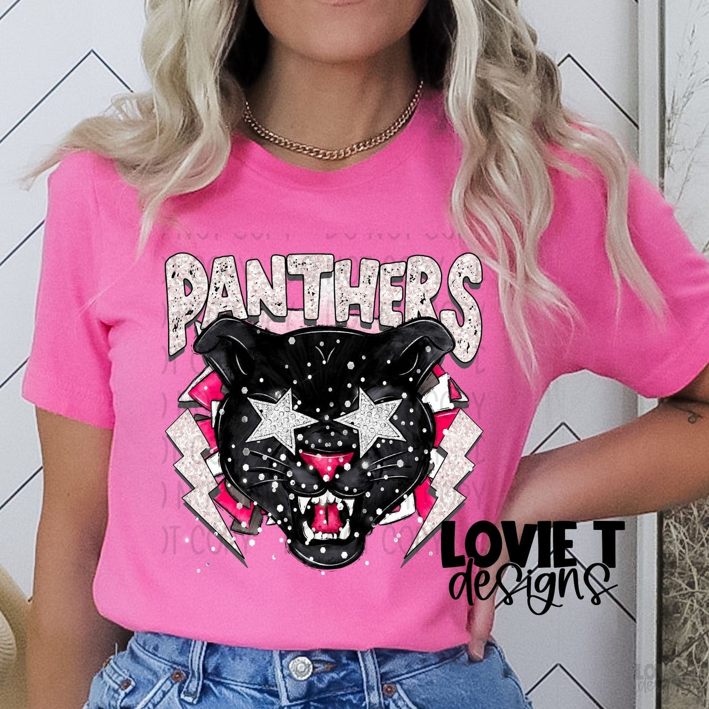 Preppy Panthers-Lovie T Designs