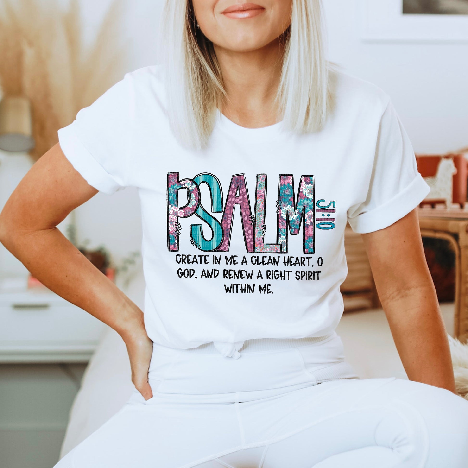 Psalm 51:10-[DTF Transfer]-Lovie T Designs