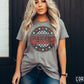 Raiders Red Colombia Blue Checkered Stars Circle-Lovie T Designs