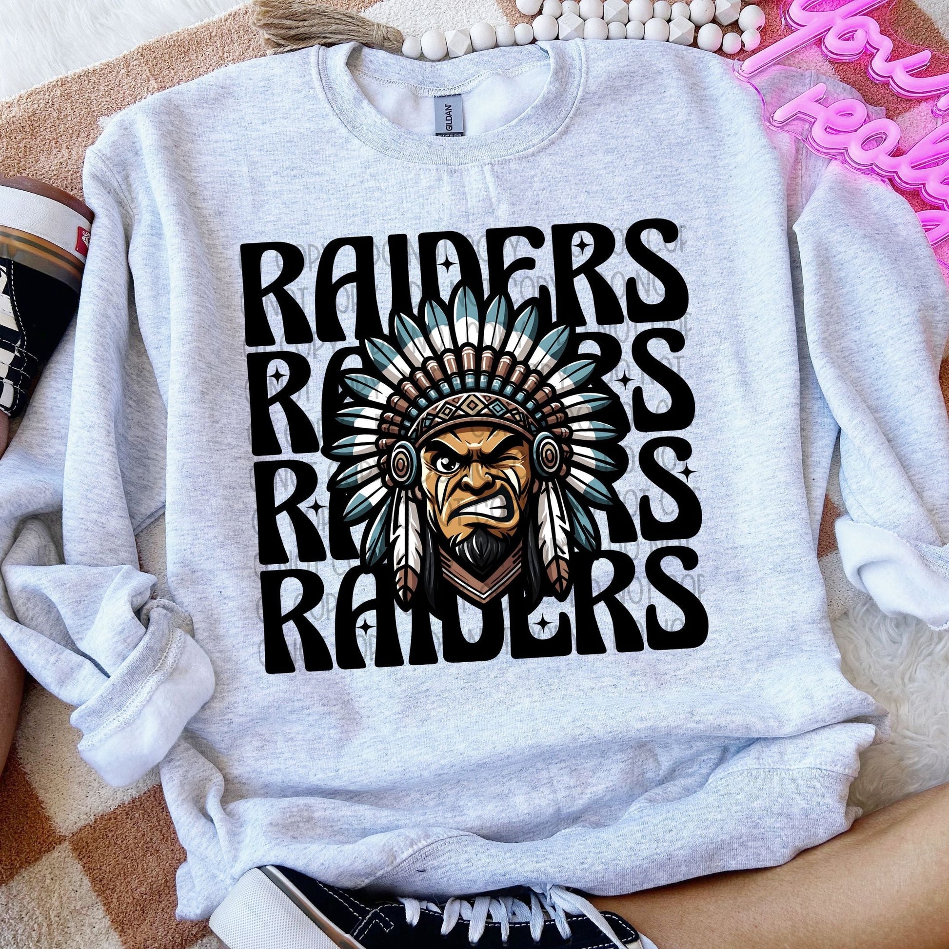 Raiders Winking Mascot-Lovie T Designs