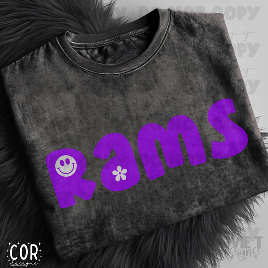 Rams Happy Mascot - Custom Colors Accepted