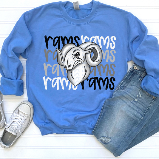 Rams Monochromatic Mascots-Lovie T Designs