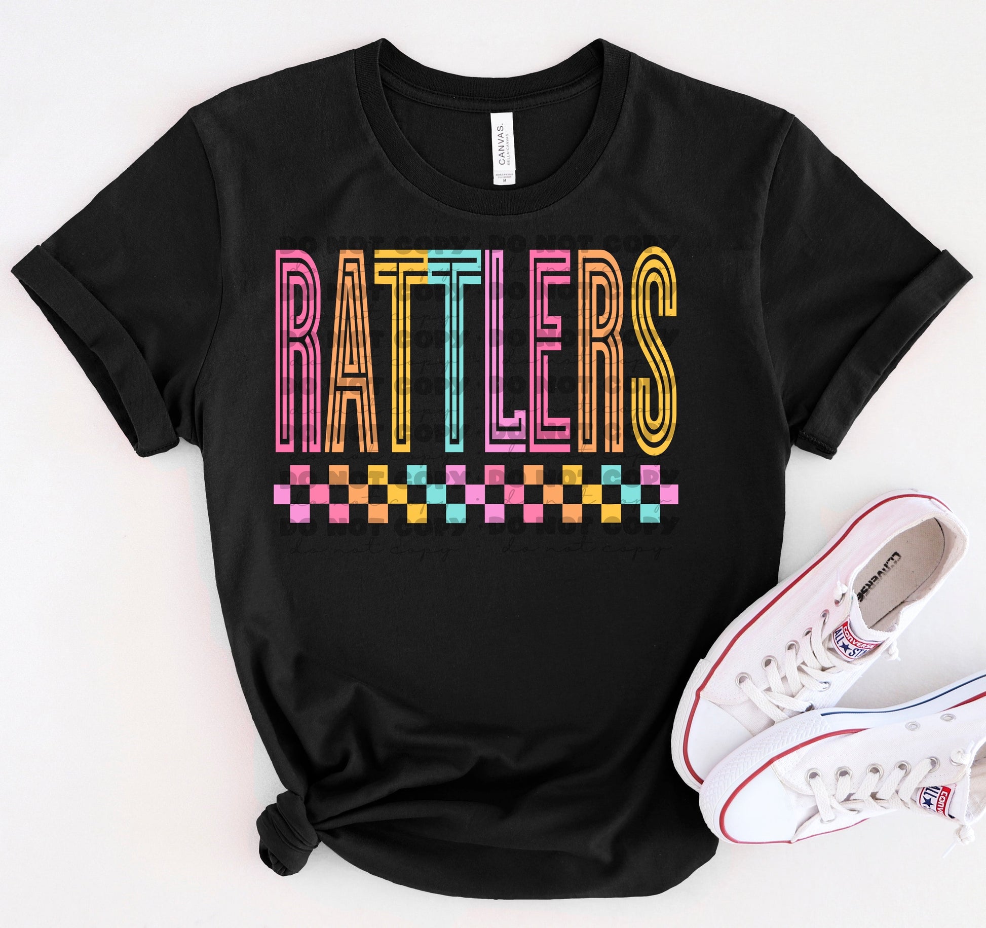 Rattlers Colorful Line Mascot-Lovie T Designs