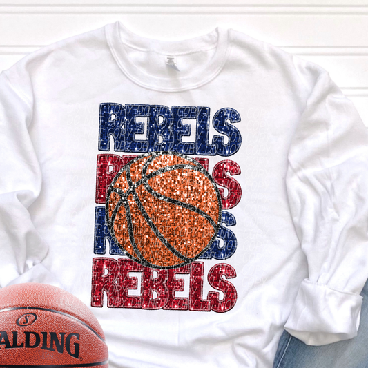 Rebels Blue Red-[DTF Transfer]-Lovie T Designs