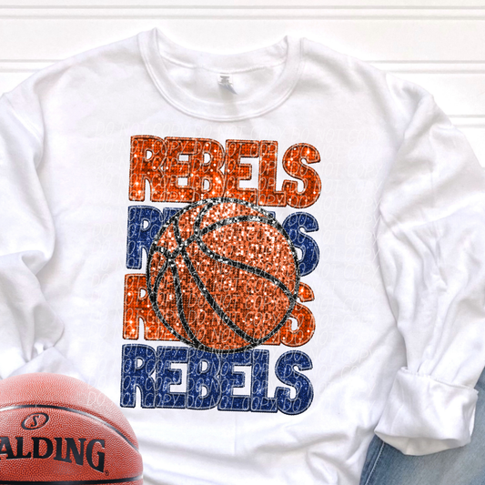 Rebels Orange Blue-[DTF Transfer]-Lovie T Designs