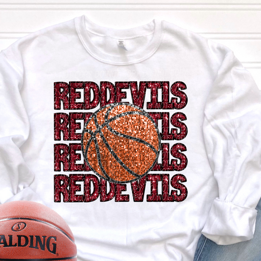 Red Devils Crimson-[DTF Transfer]-Lovie T Designs