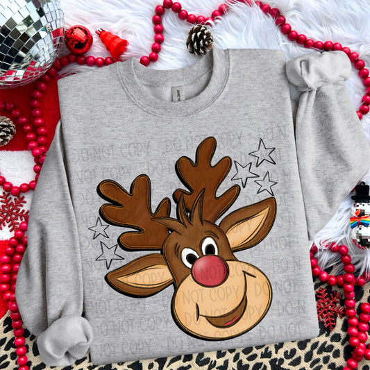 Reindeer-[DTF Transfer]-Lovie T Designs