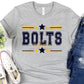 Ridge Bolts Navy Ath Gold All Stars-Lovie T Designs