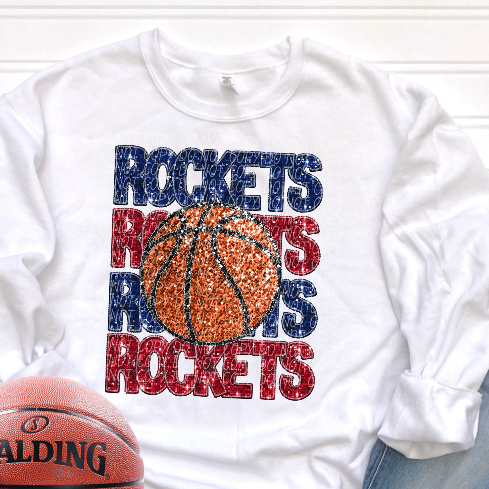 Rockets Blue Red-[DTF Transfer]-Lovie T Designs