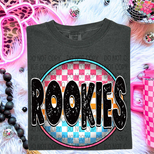 Rookies Neon Circle Mascots-Lovie T Designs