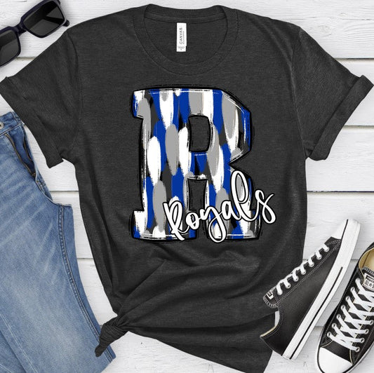 Royals Blue Funky Serif-Lovie T Designs