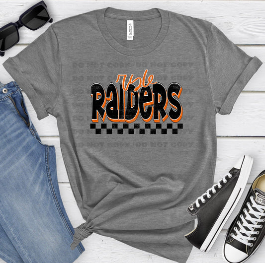 Ryle Raiders Black Orange Grunge-Lovie T Designs