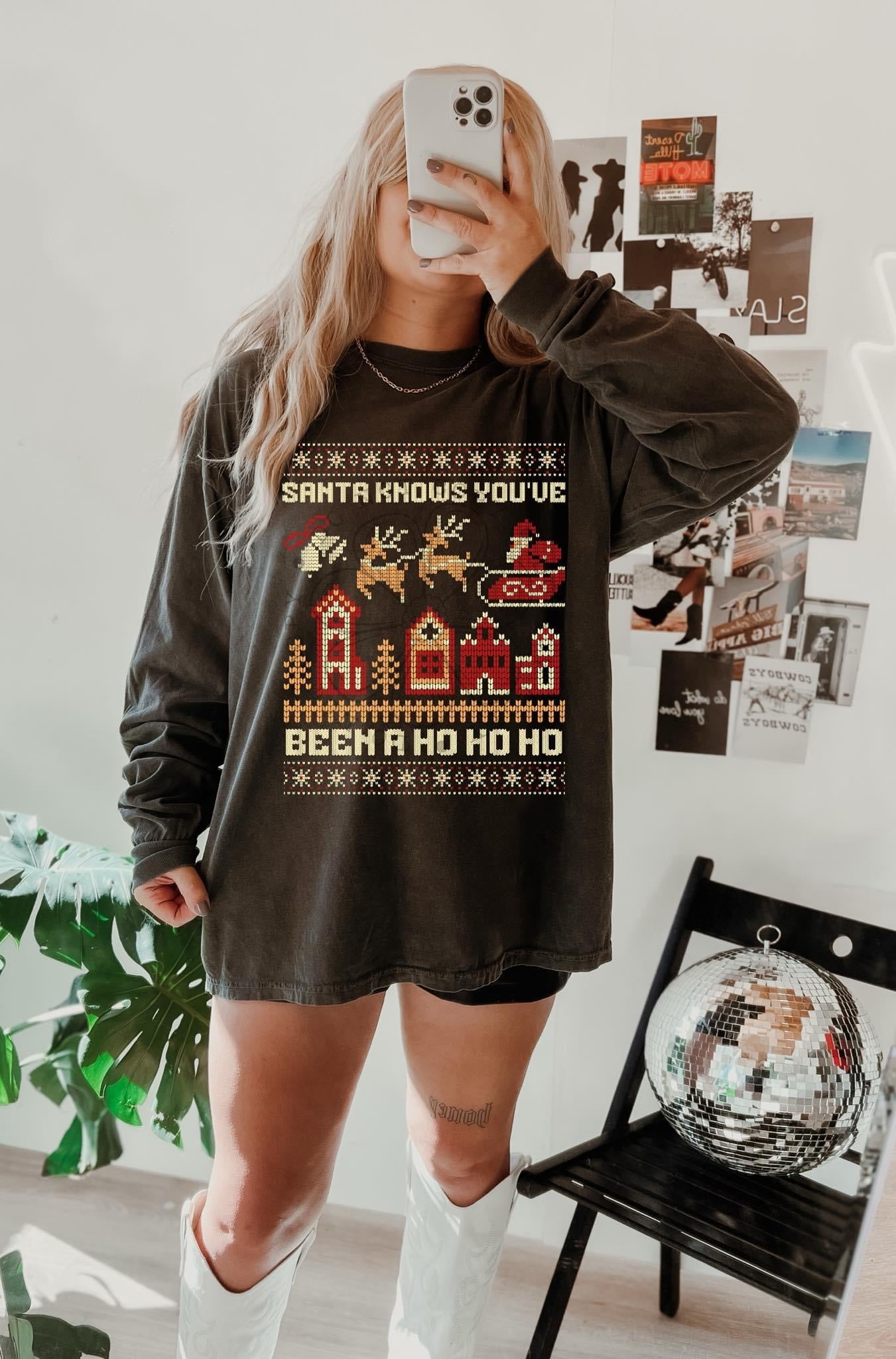 Santa Knows That You've Been A Ho Ho Ho-Lovie T Designs