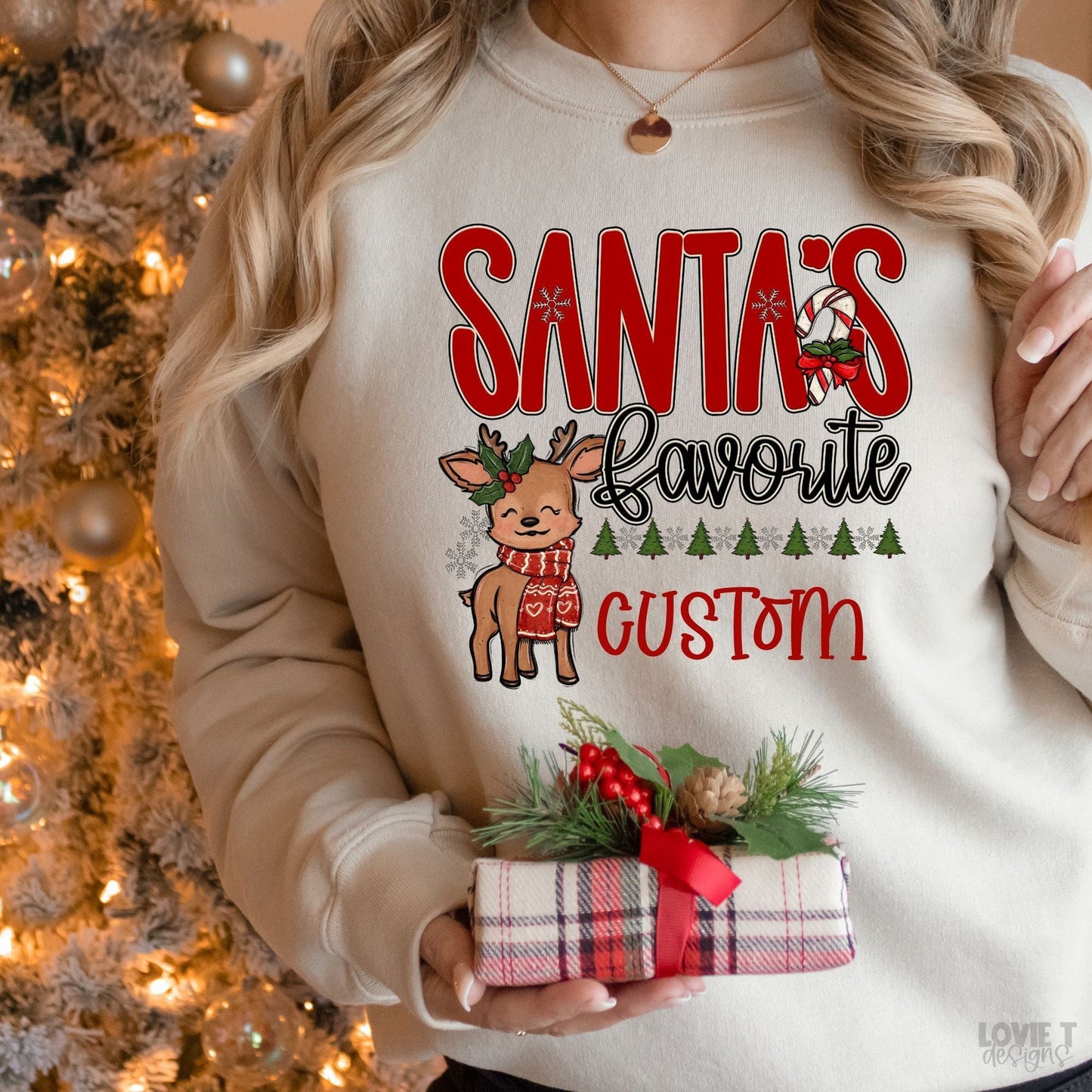 Santa's Favorite - Custom Title-Lovie T Designs