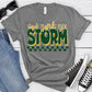 Sauk Rapids Rice Storm Dk Green Ath Gold Grunge-Lovie T Designs