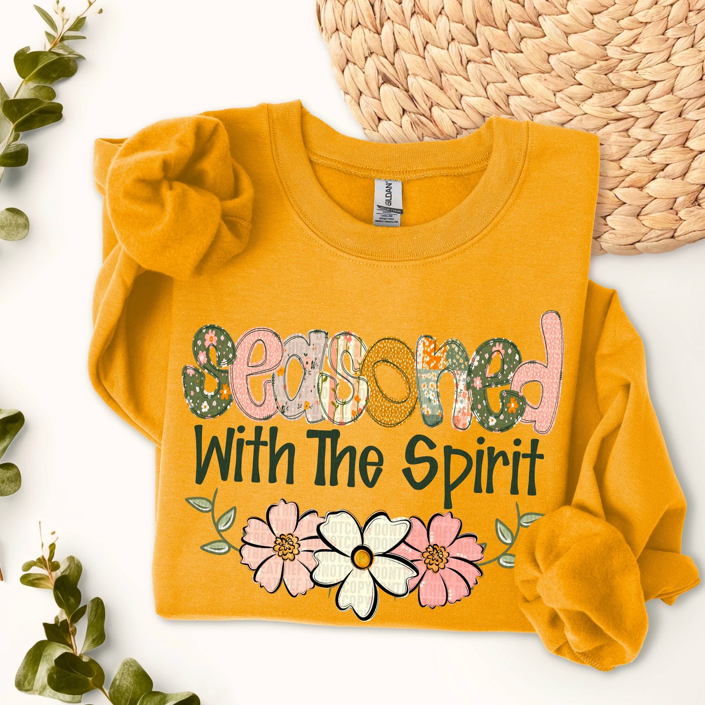 Seasoned With The Spirit-[DTF Transfer]-Lovie T Designs