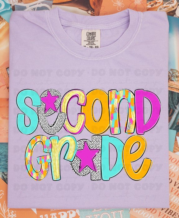 Second Grade Poppy Alpha Back To School-Lovie T Designs