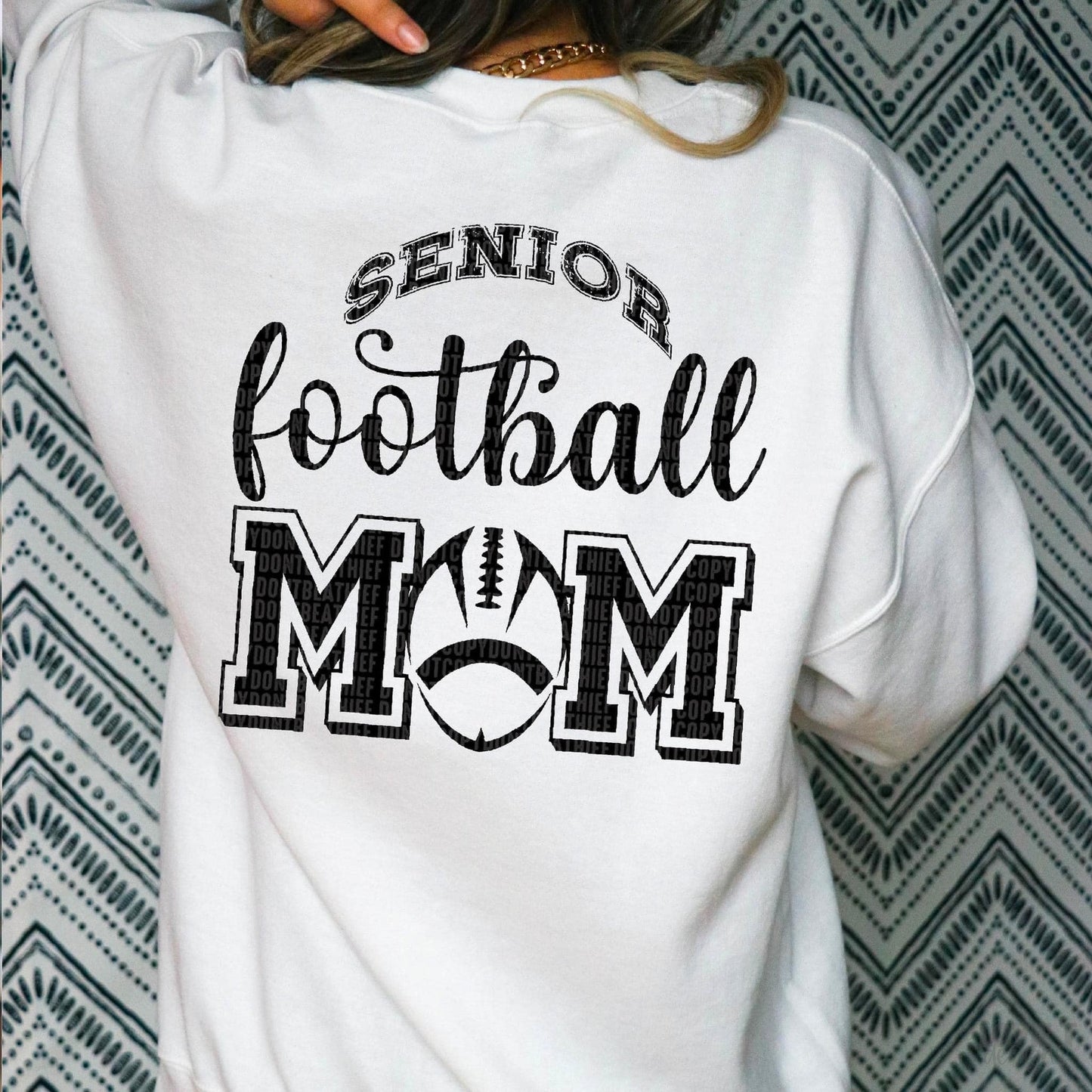 Senior Football Mom-Lovie T Designs