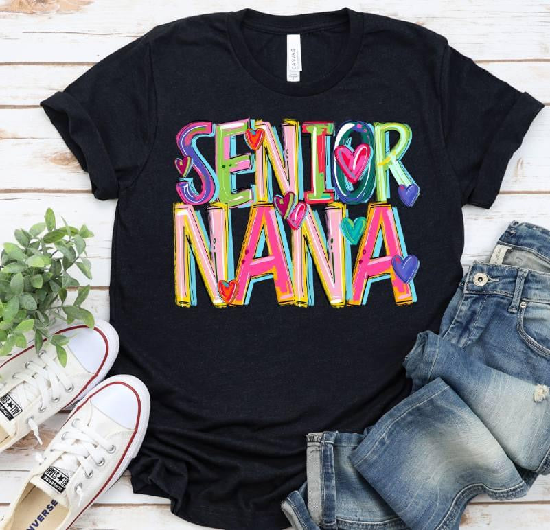 Senior Nana Cheery Bright-Lovie T Designs