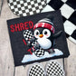 Shred It Skater Penguin-[DTF Transfer]-Lovie T Designs