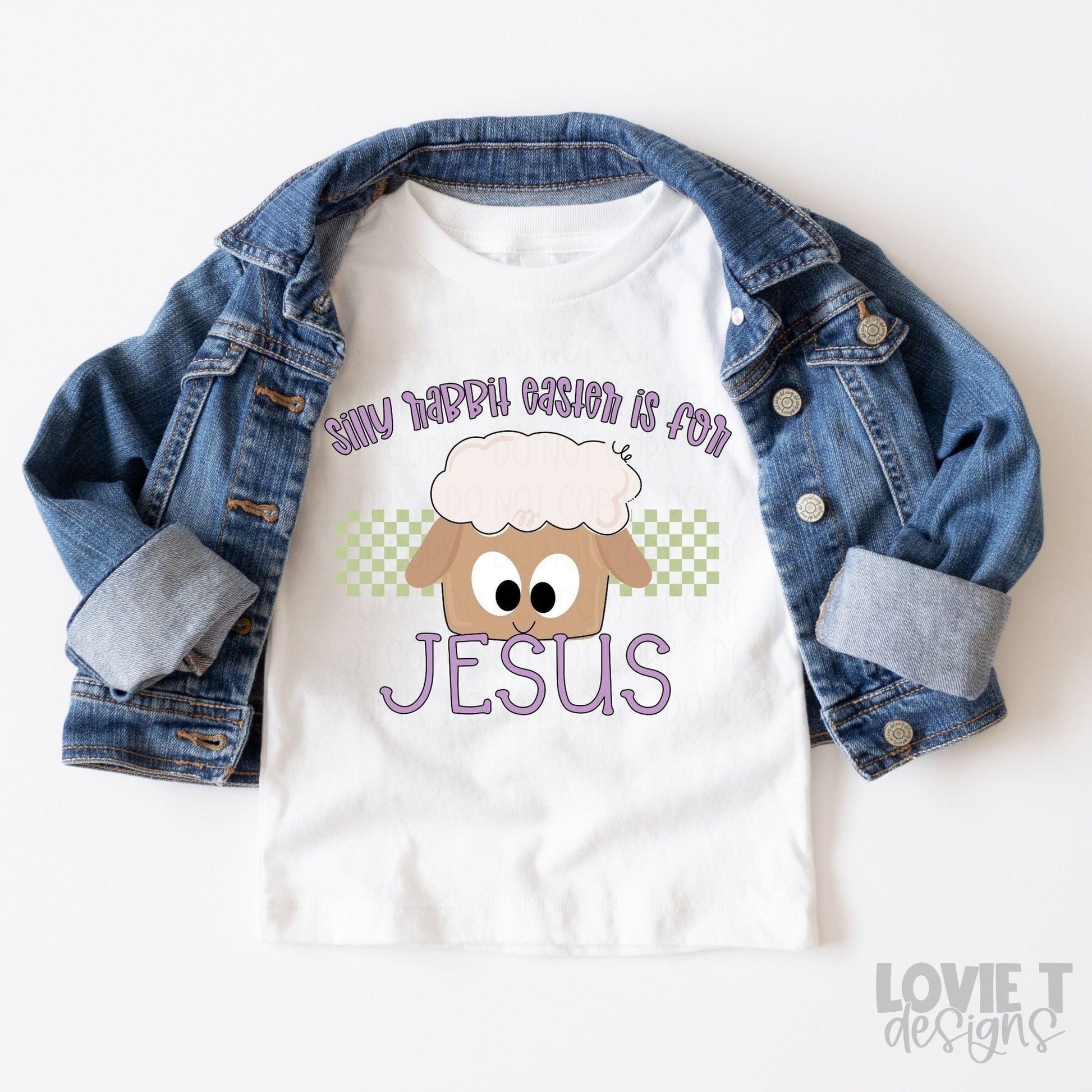 Silly Rabbit Easter Is For Jesus Pink-Lovie T Designs