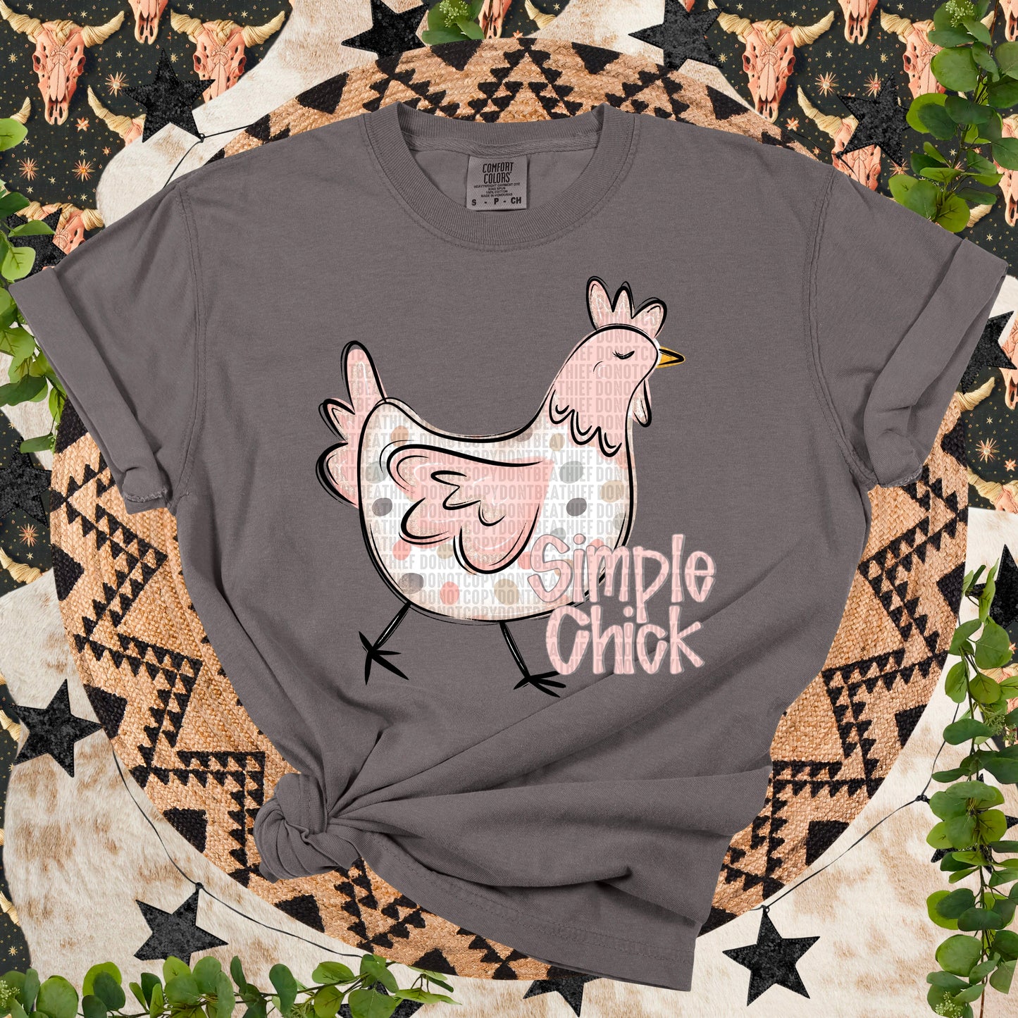 Simple Chick-[DTF Transfer]-Lovie T Designs