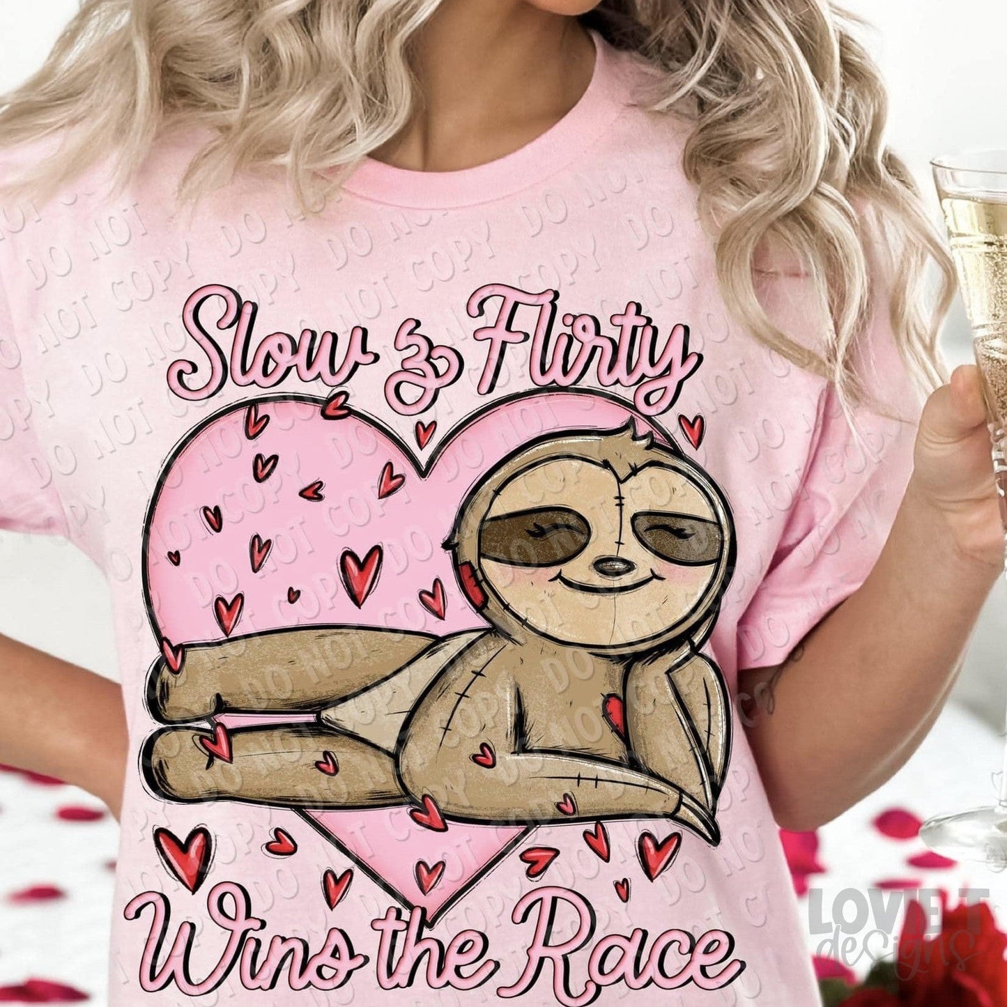 Slow and Flirty Wins The Race-Lovie T Designs