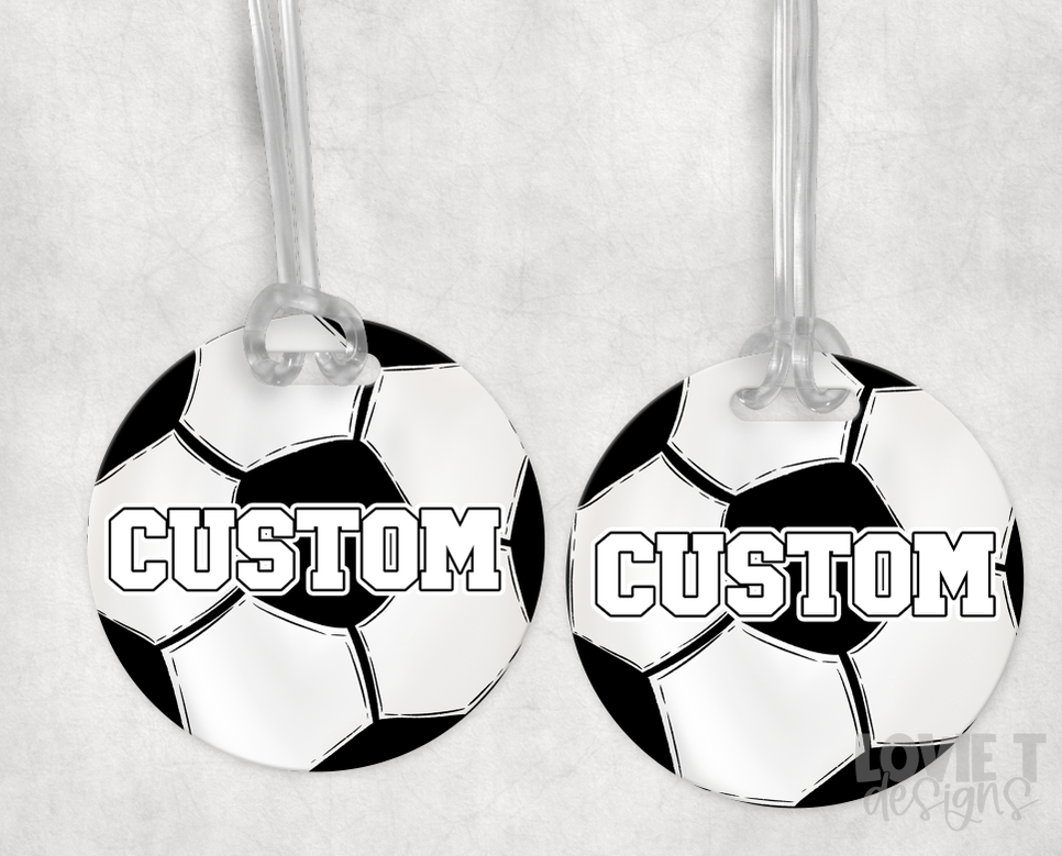 Soccer Bag Tag-Lovie T Designs