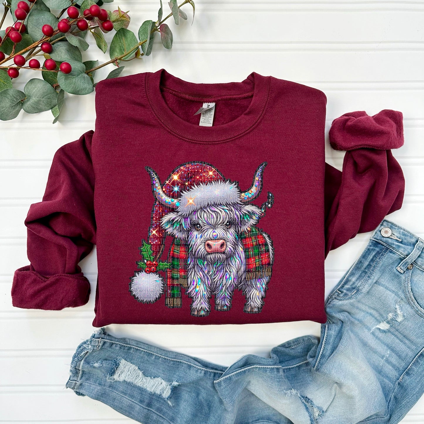 Sparkle Christmas Highland-Lovie T Designs