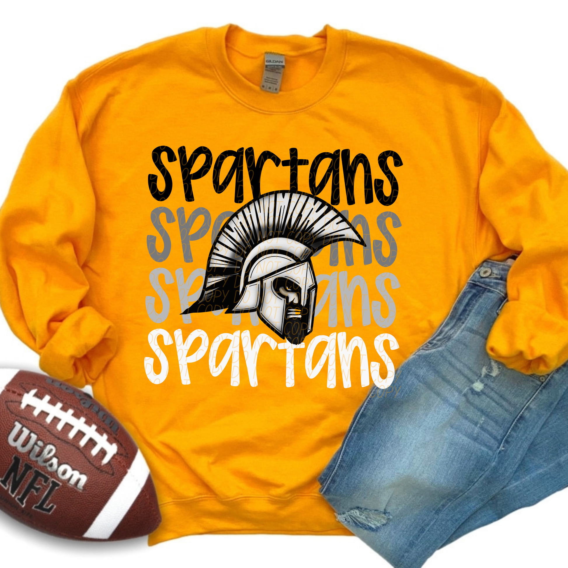 Spartans Monochromatic Mascots-Lovie T Designs