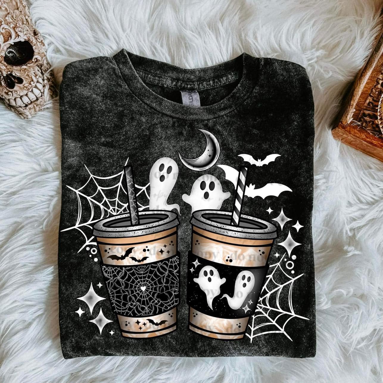 Spooky coffee White-Lovie T Designs