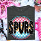 Spurs Neon Circle Mascots-Lovie T Designs