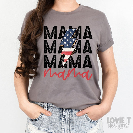 Stacked America Mama Bolt-Lovie T Designs