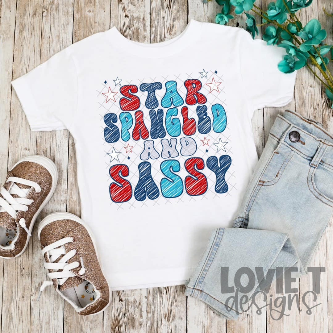 Star Spangled And Sassy-Lovie T Designs